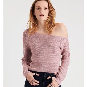 American eagle off the shoulder dolman sweater